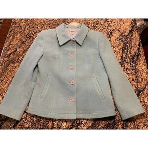 VESPUCCI WOMENS CASHMERE WOOL COAT SIZE 40 JACKET